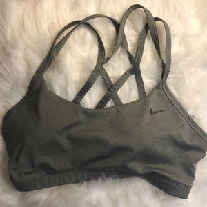 Grey Nike sports bra